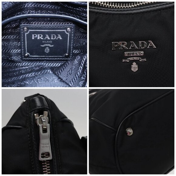 PRADA Shoulder Bag Nylon 2way Black - Picture 13 of 15